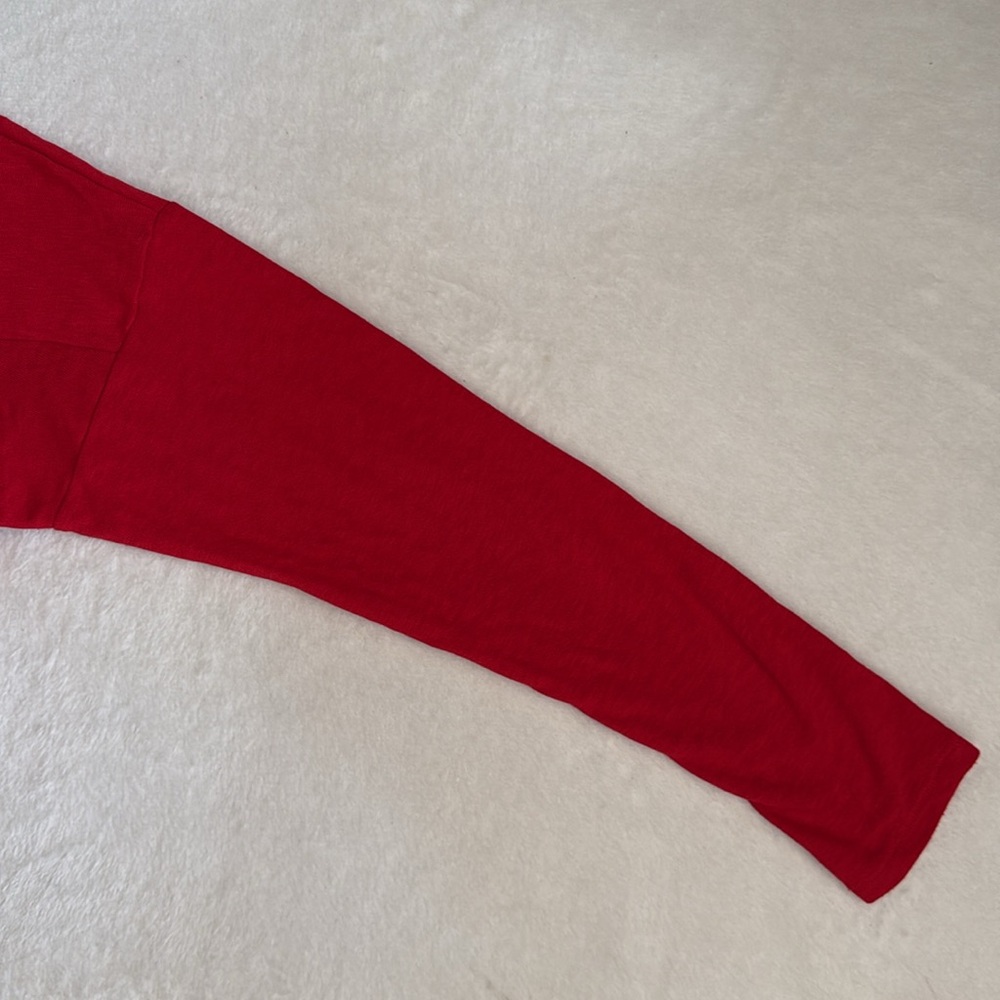 Maeve by Anthropologie | Mariah Gathered Turtleneck Lightweight Sweater Red (M) - Picture 15 of 16